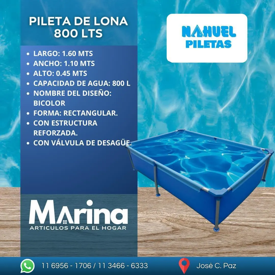 Pileta de Lona 800 L